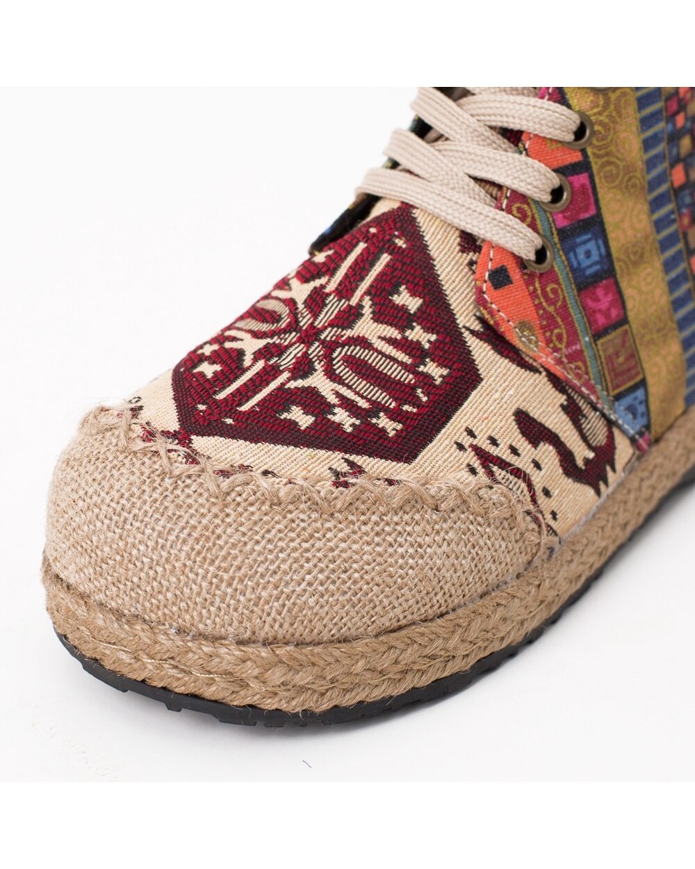 Embroider Shoes Women Ankle Boots Flat Autumn Shoes Comfortable Cloth Shoes front-2