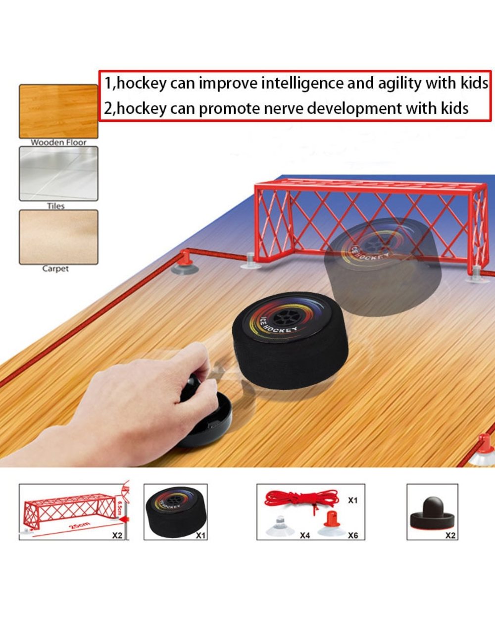 The Fast Hockey Sling Puck Slingpuck Board Table Game Super Winner Paced Catapult Parent child Interactive Toy front-1