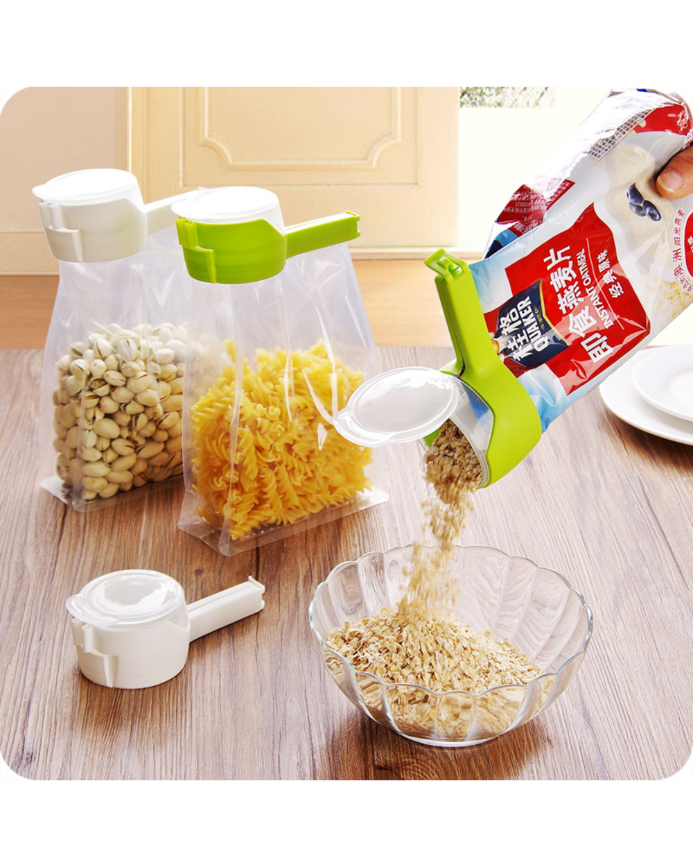 1Pcs Sealing Clip Food Storage Bag Clip Kitchen Accries Preserve Sealing Bag Clip Household Fresh Keeping Sealer Clamp front-2