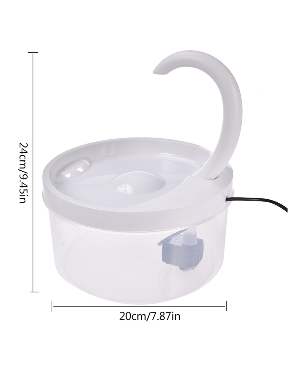 2L Automatic Cat Water Fountain Led Electric Mute Water Feeder Dog Pet Drinker Bowl Pet Drinking Dispenser For Cat Dog front-5