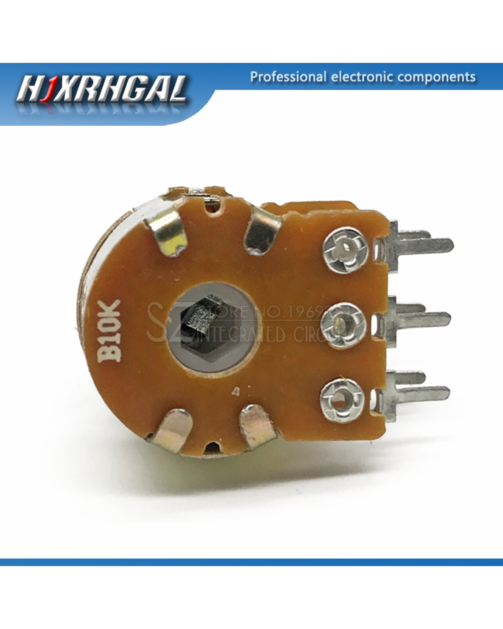 5Pcs B1k B2k B5k B10k B20k B50k B100k B500k B1m 6Pin Shaft Wh148 Potentiometer 1K 2K 5K 10K 20K 50K 100K 500K 1M Hjxrhg front-1