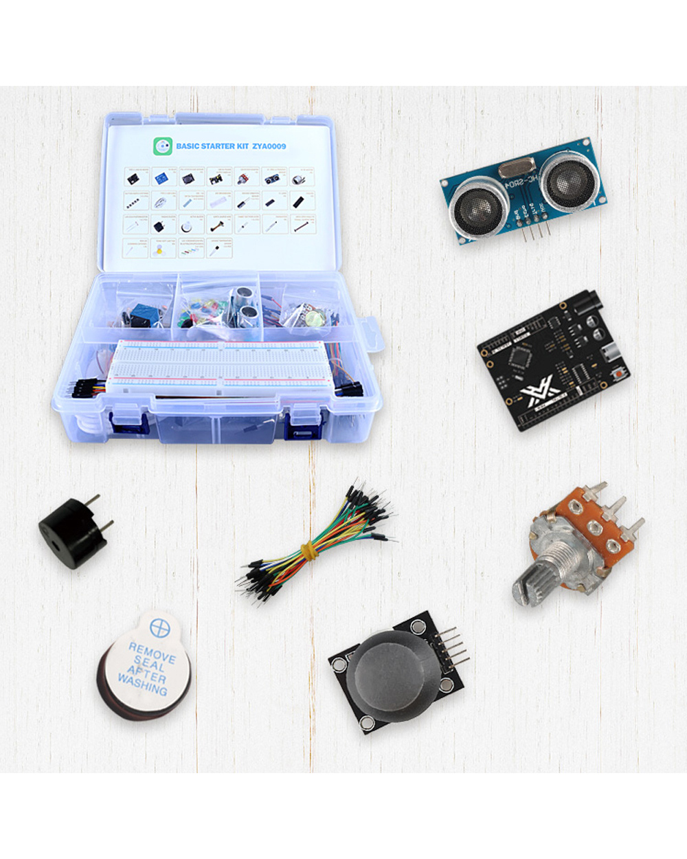 Zhiyitech Diy Electronic Programming Student Starter Sensor Kit For Arduino Project Circuit Board front-4