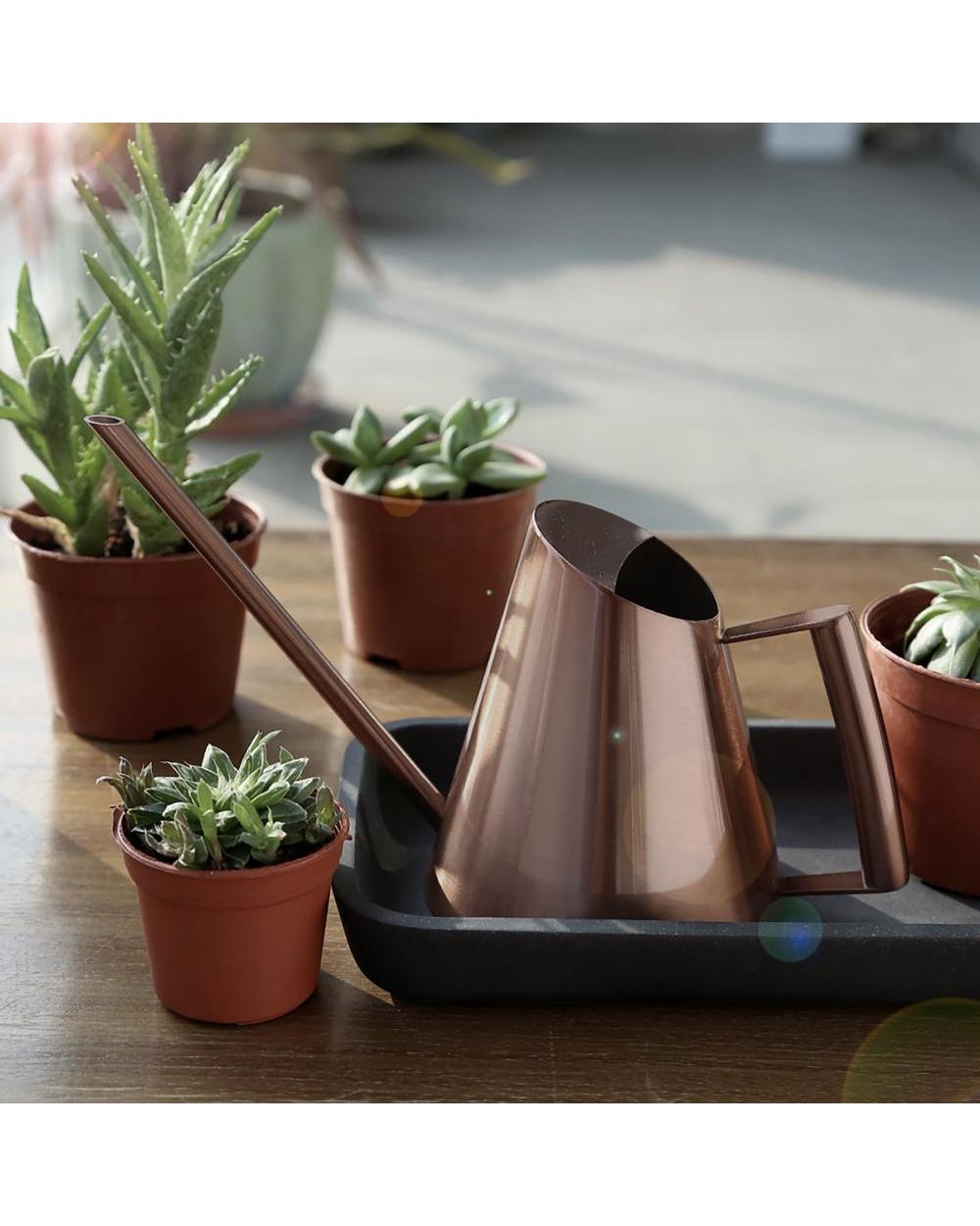 Stainless Steel Watering Pot Gardening Potted Small Watering Can Use Handle Perfect For Watering Plants Flower Garden T front-5