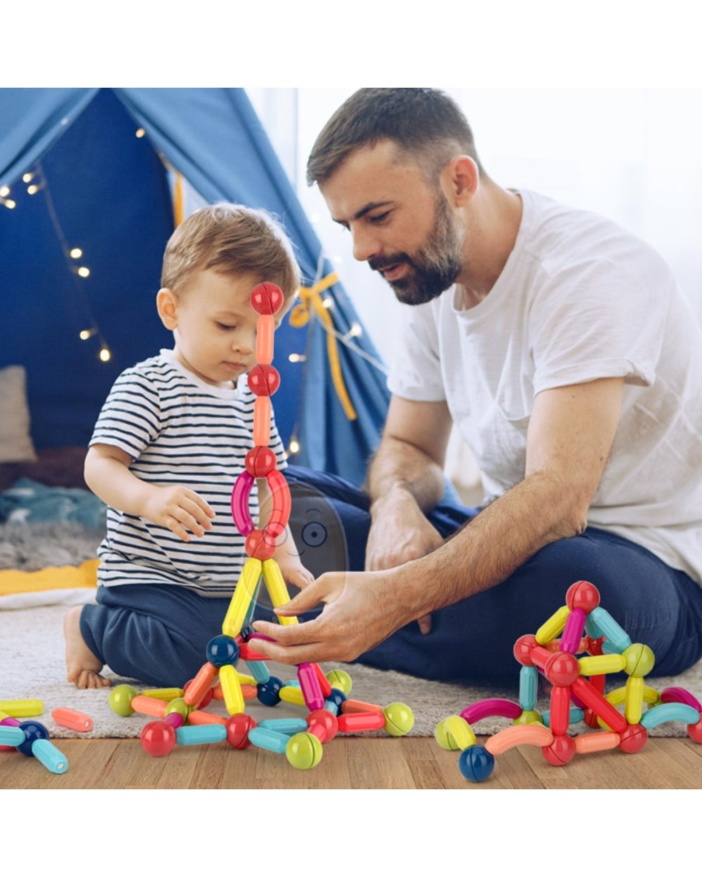 Kids Magnetic Constructor Block Designer front-1