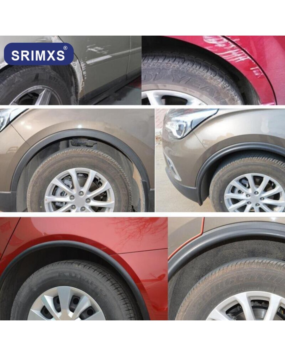 Universal Car Fender Flares Arches Wing Expander Arch Eyebrow Auto