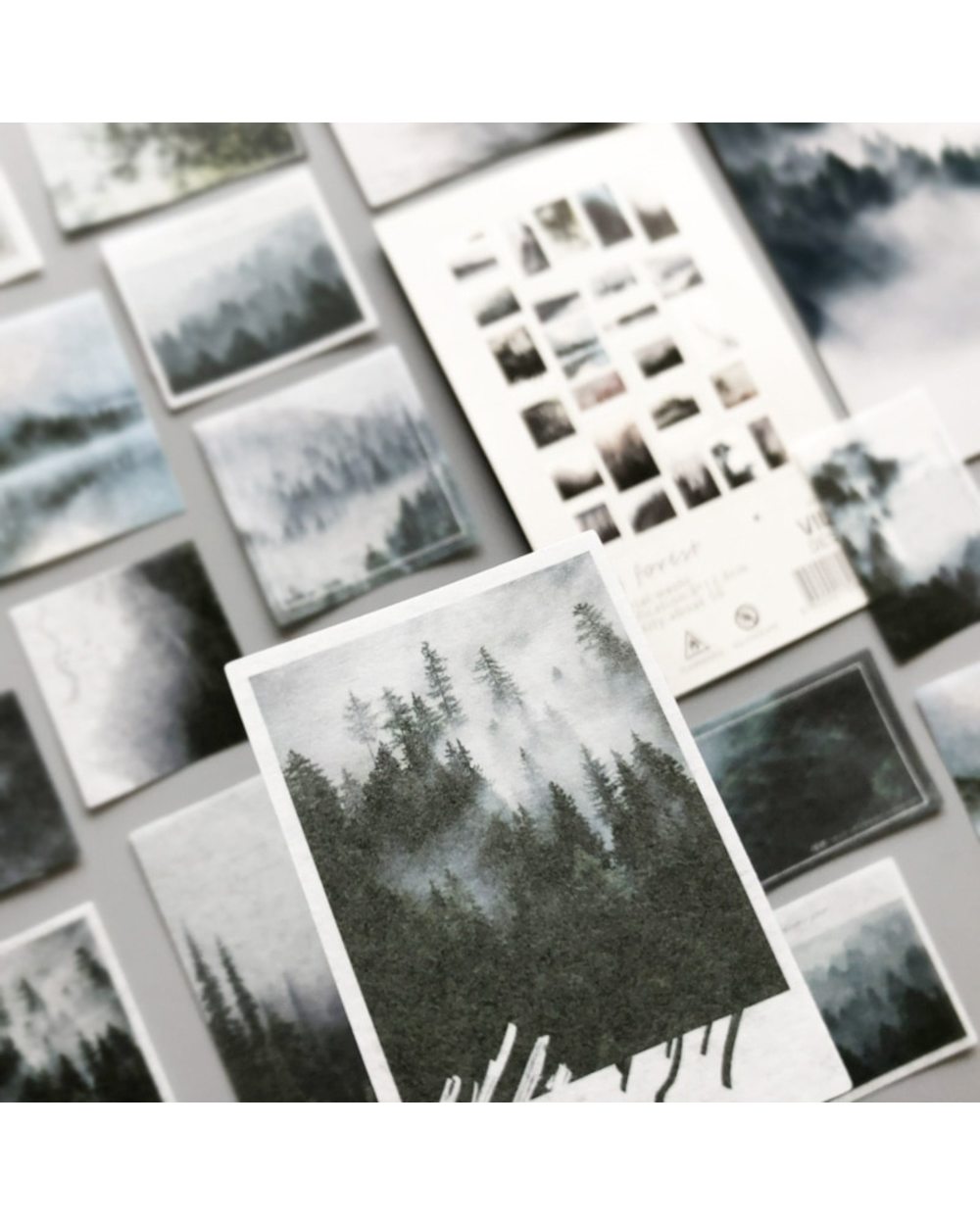 50 Pcs/pack Fog Forest Decorative Stickers DIY Label Stationery Deco Photograph Album Flakes for Scrapbooking front-0