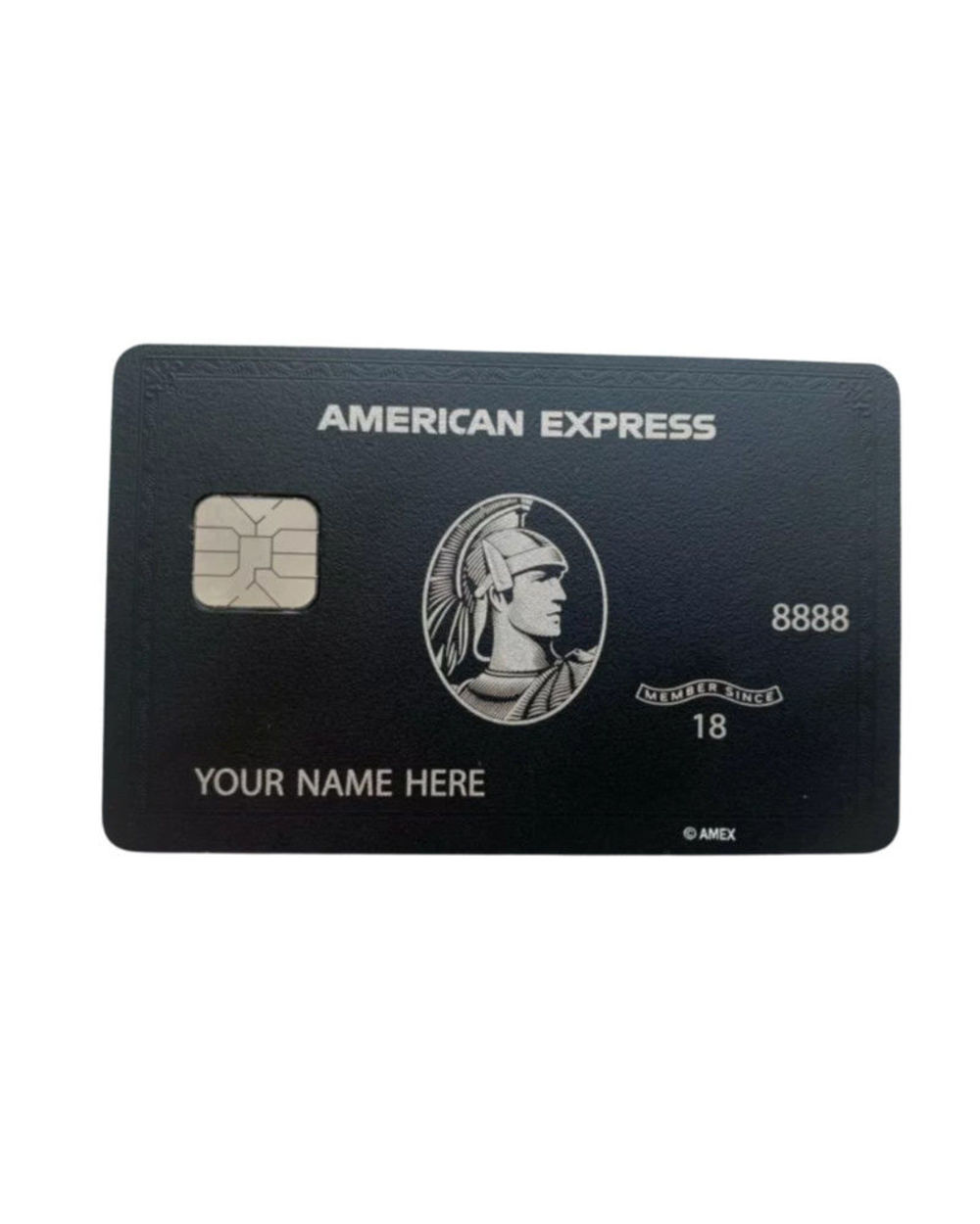 Custom Centurion Black Card Sticker Universal Black Card Express Black Card Sticker Decorative Props front-1