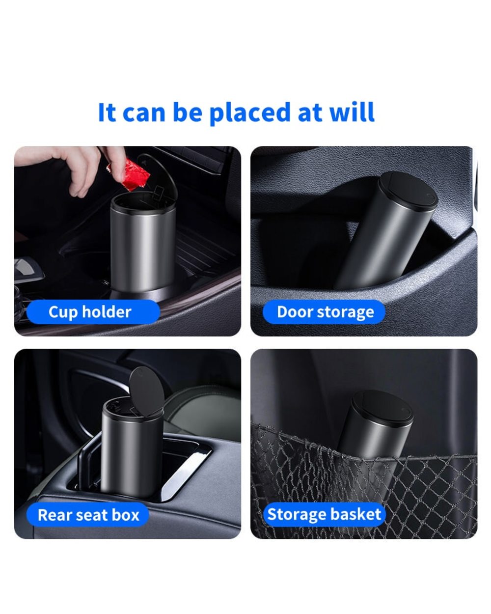 Car Trash Can Auto Organizer Storage Bag front-3