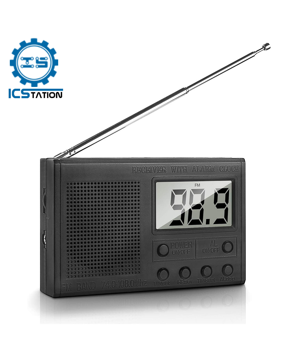 Diy Radio Kit Fm Stereo Radio Module 76-108Mhz Wireless Receiver Lcd Display Dc 3V Electronic Soldering Practice Digita front-0