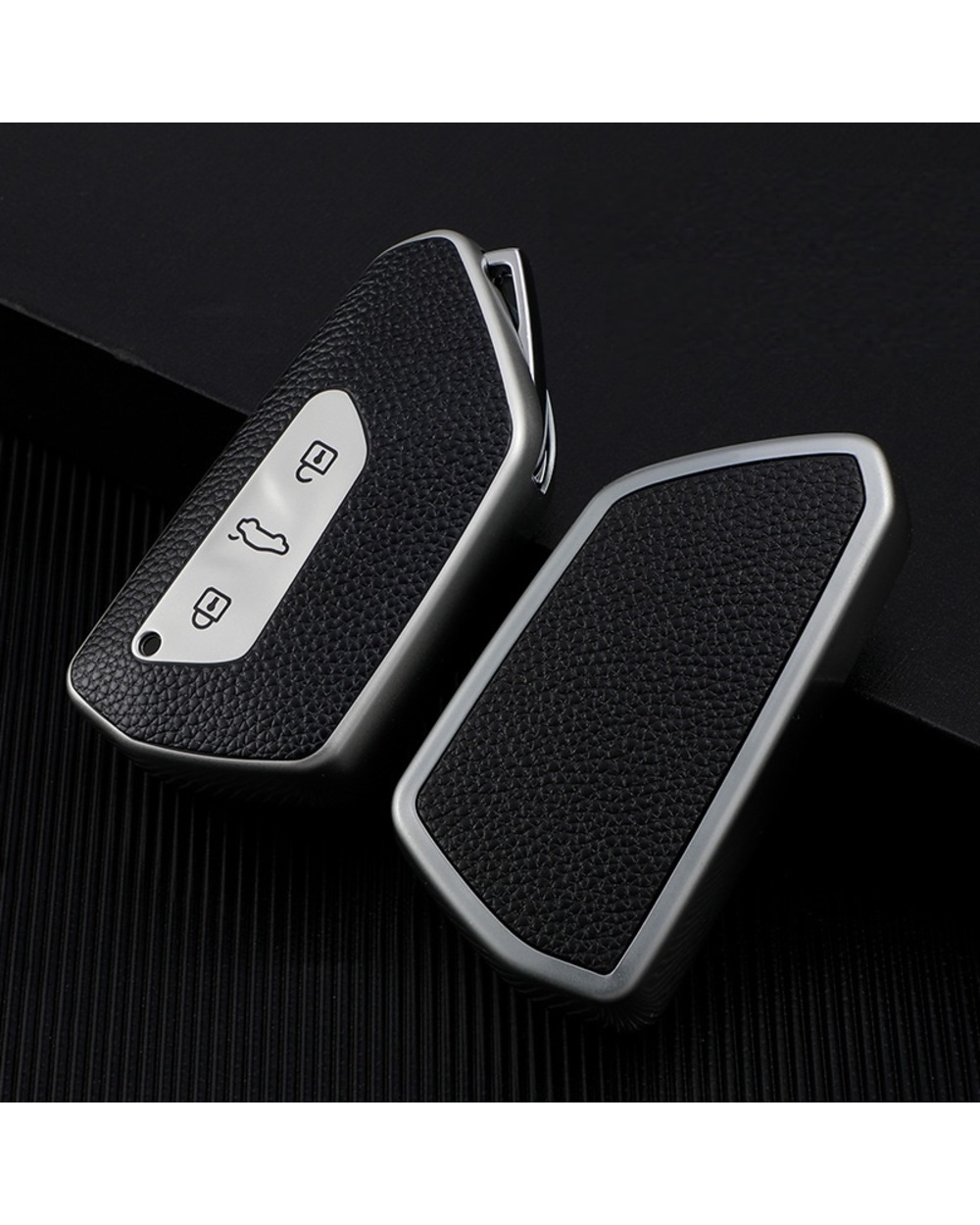 Leather Style Tpu Car Remote Key Case Cover For Volkswagen Vw Golf 8 Mk8 For Skoda Octavia Key Protector Shell Bag Accr front-1