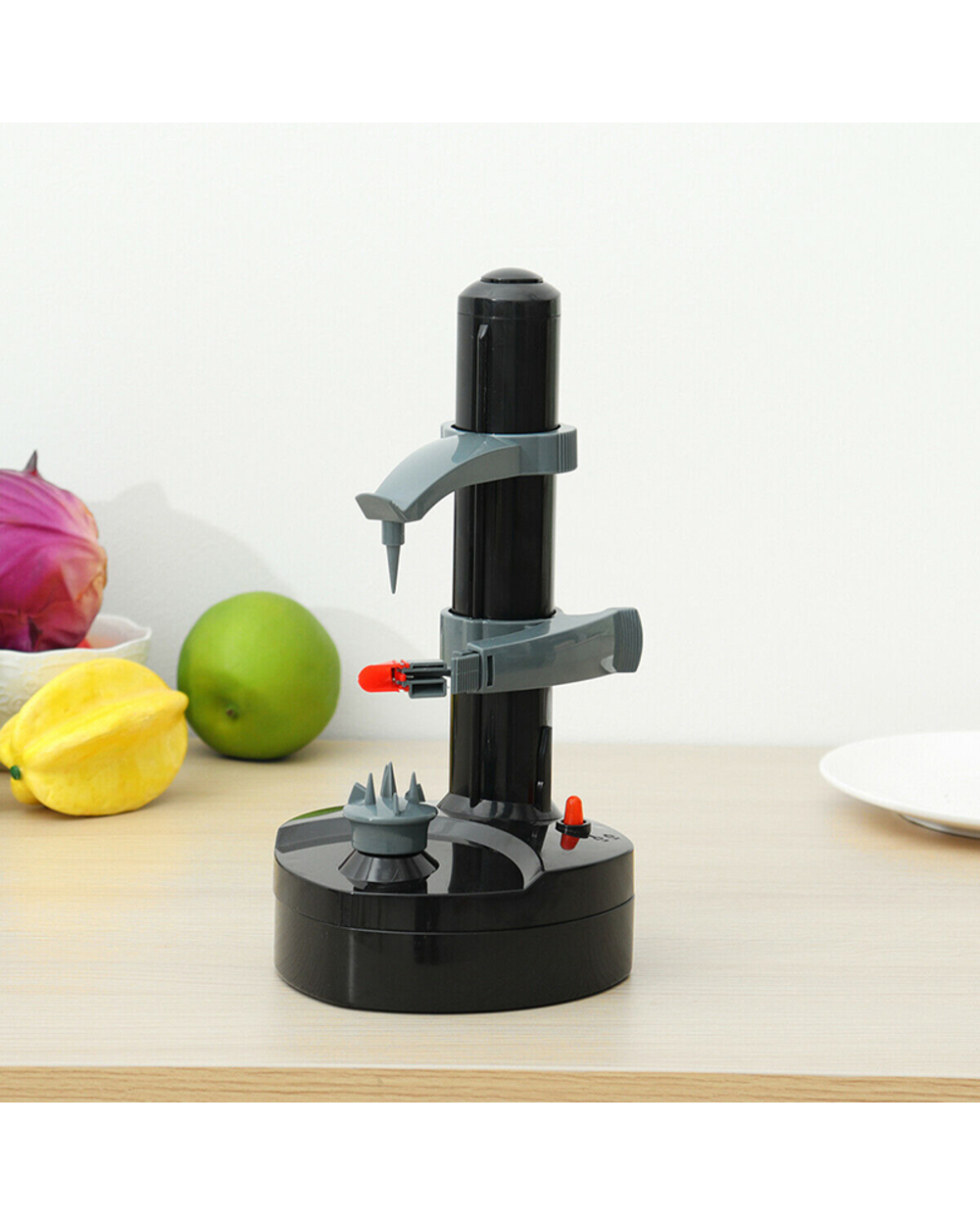 Multifunction Electric Peeler For Fruit Vegetables Automatic Stainless Steel Peeler Kitchen Potato Cutter Machine front-3