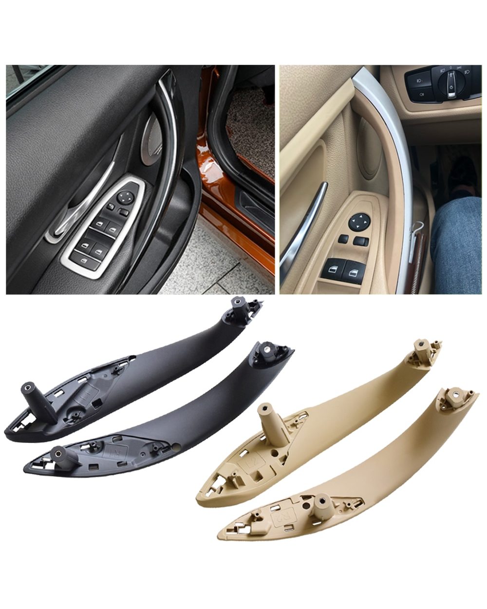 Inner Doors Handle Pull Trim Cover Car Accries For 3 Series 20142018