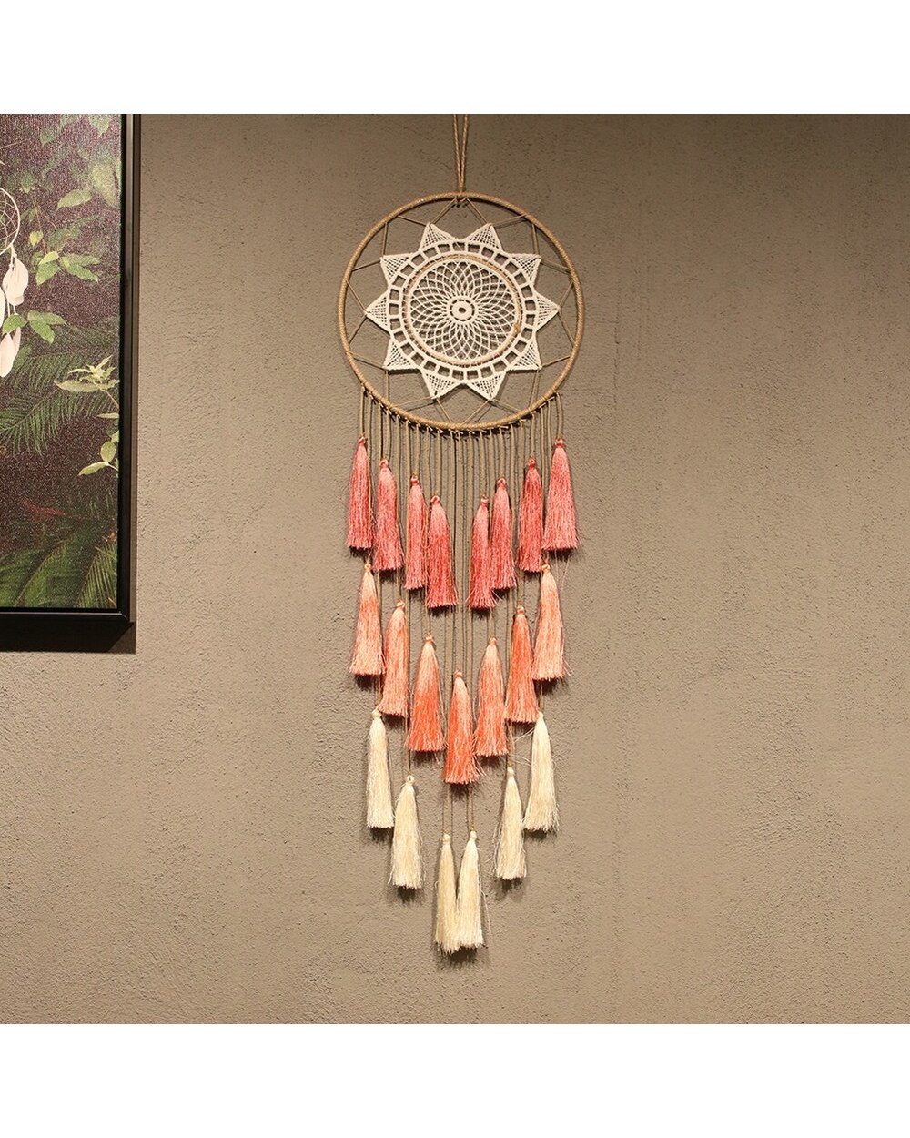 Large Tassel Dream Catcher Boho Home Wall Decor Nordic Style For Room Decoration Kids Room Gift VG06 front-2