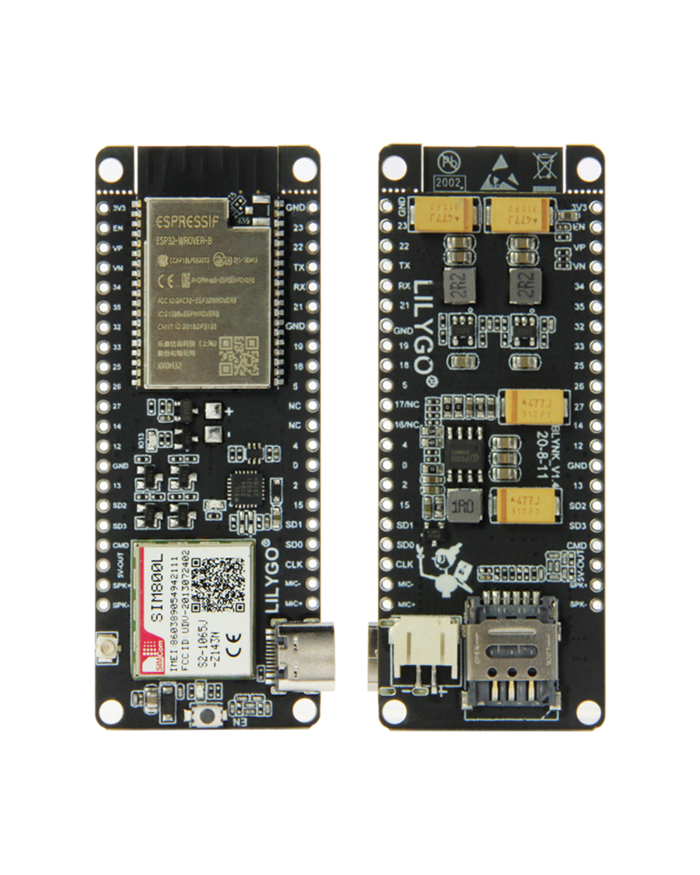 Lilygo Ttgo T-Call V1.4 / V1.5 Esp32 Wireless Module Sim Antenna Sim Card Sim800l Module front-0