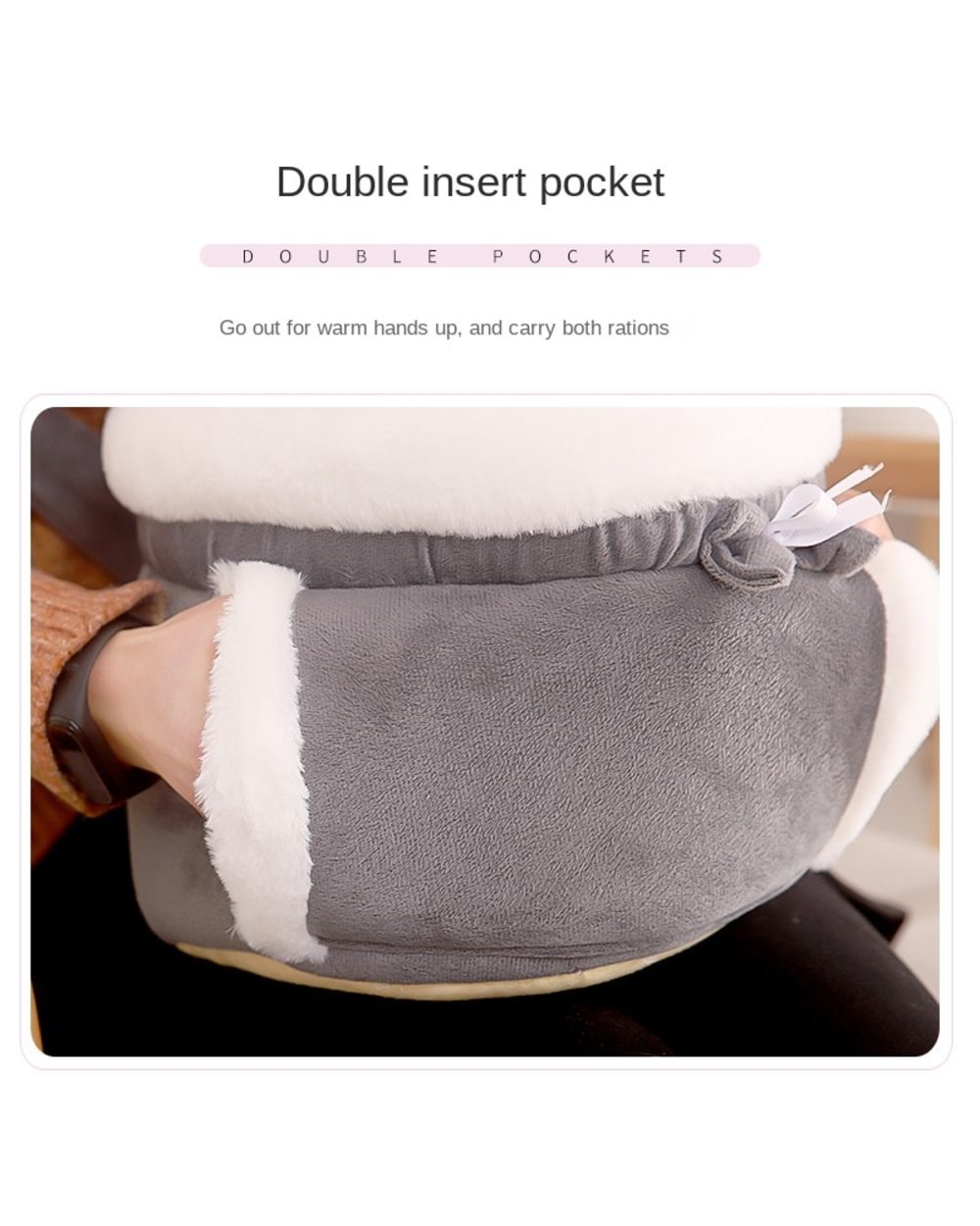Lovely Carrying Ragdoll Cat Carrier Backpack Warn Plush Travel Bag Chest Pack Breathable Cat Animal Transport Backpack front-1