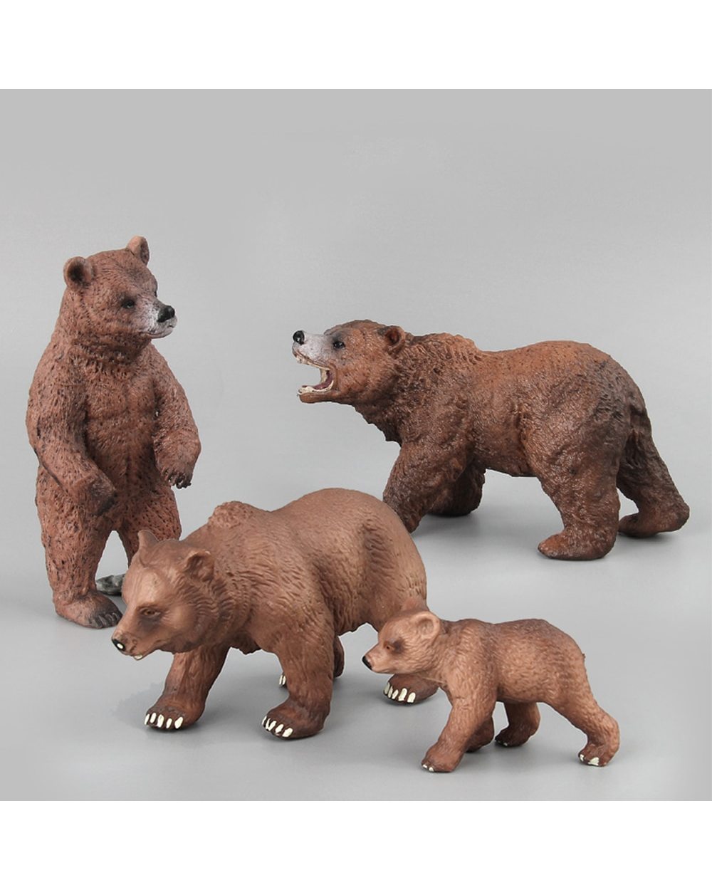 Bears Toys Children Baby Kids Animal Action Figures Brown Bear Fun Toy Figures Home Decor Collection Lover front-0