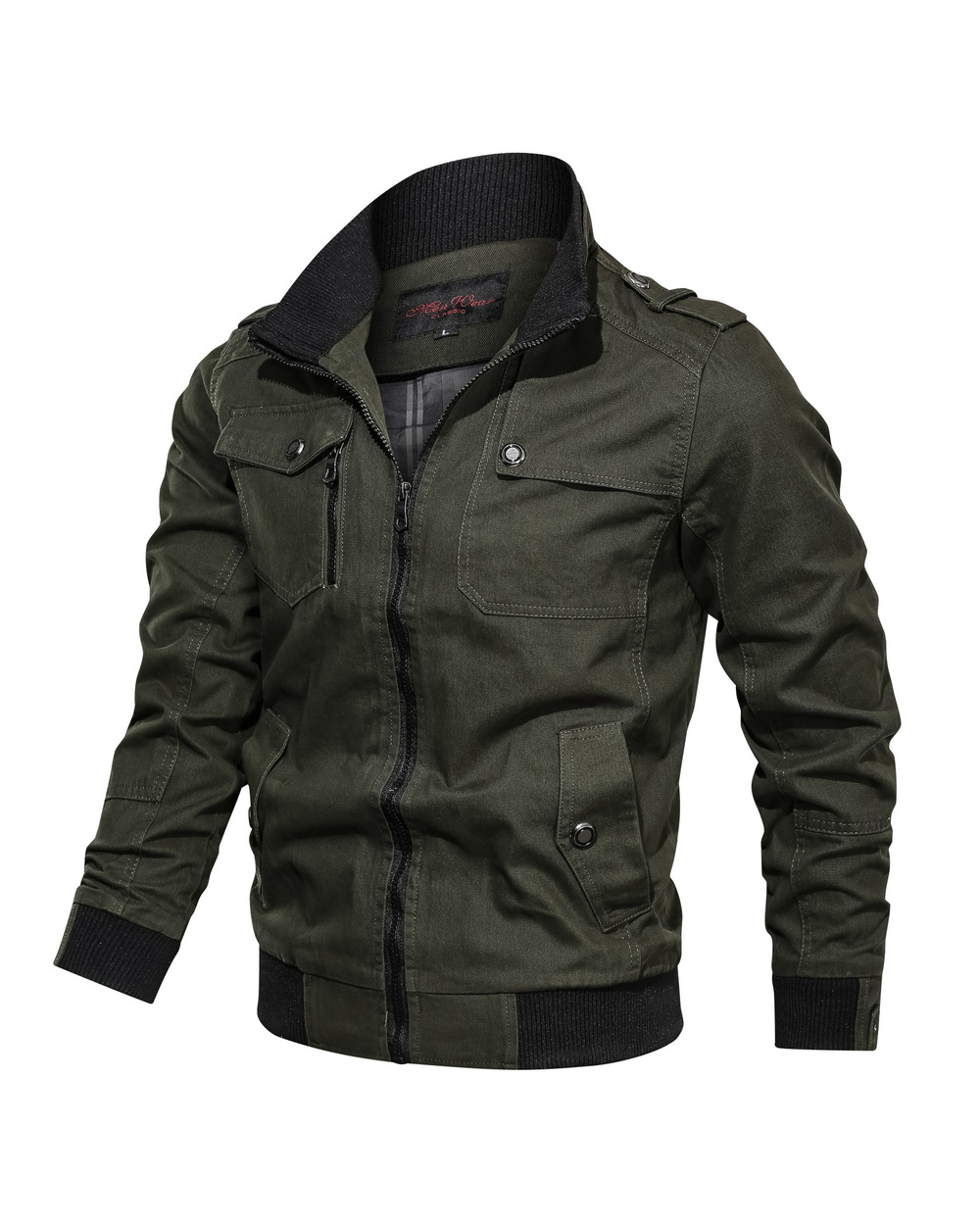 New Jacket Men Fashion Slim Bomber front-1