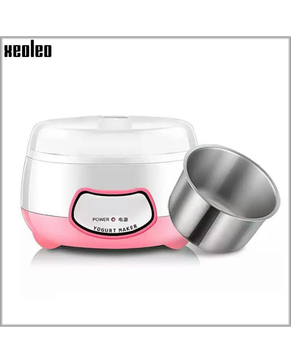 Xeoleo Yogurt Maker Mini Automatic Yogurt Machine Household Diy Yogurt Tools Kitchen Appliances Stainless Steel Tank Pi front-5