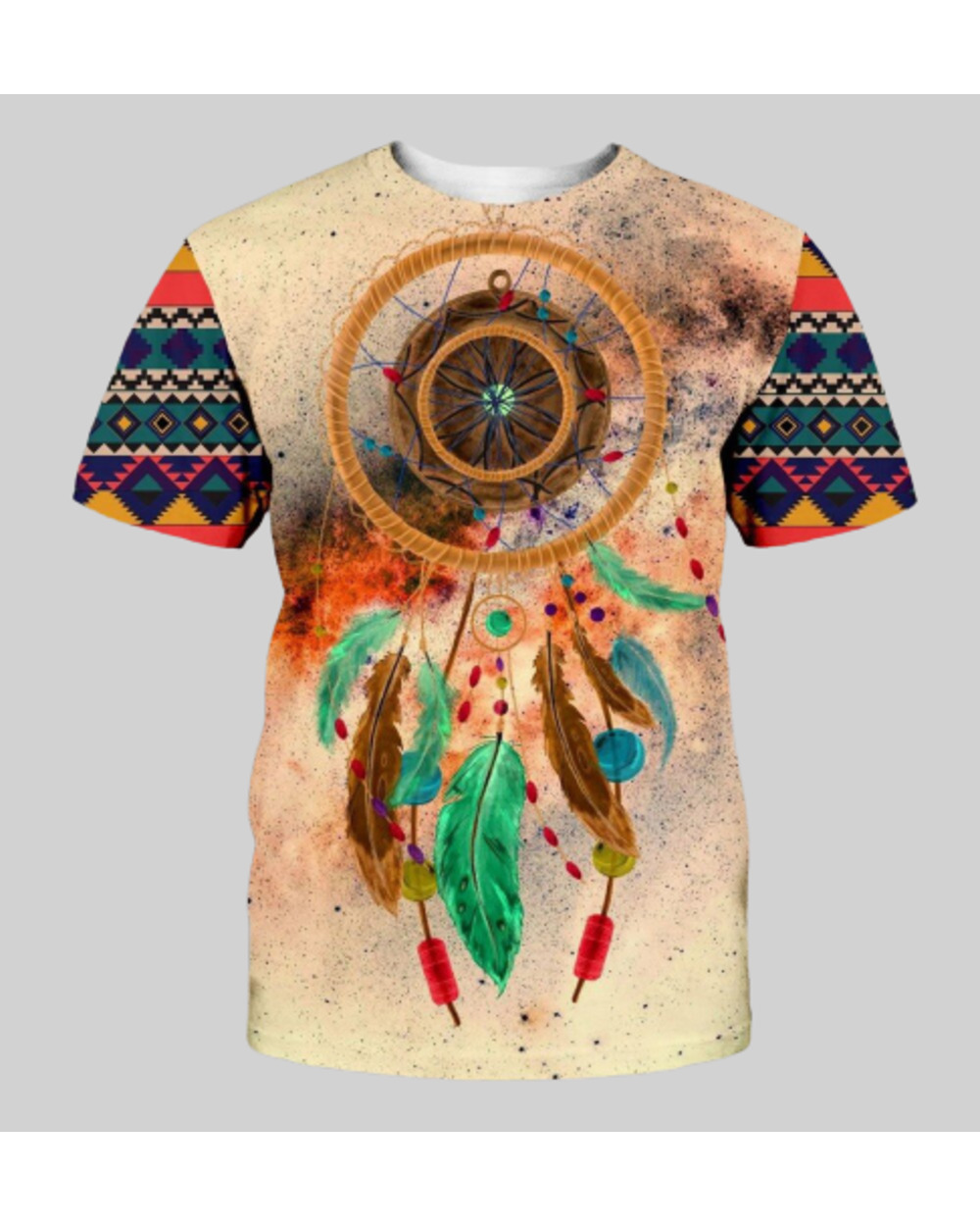 T-shirt style 3D Printed National Art T-shirt For Men & Women streetwear Casual T-shirt VG06 front-0
