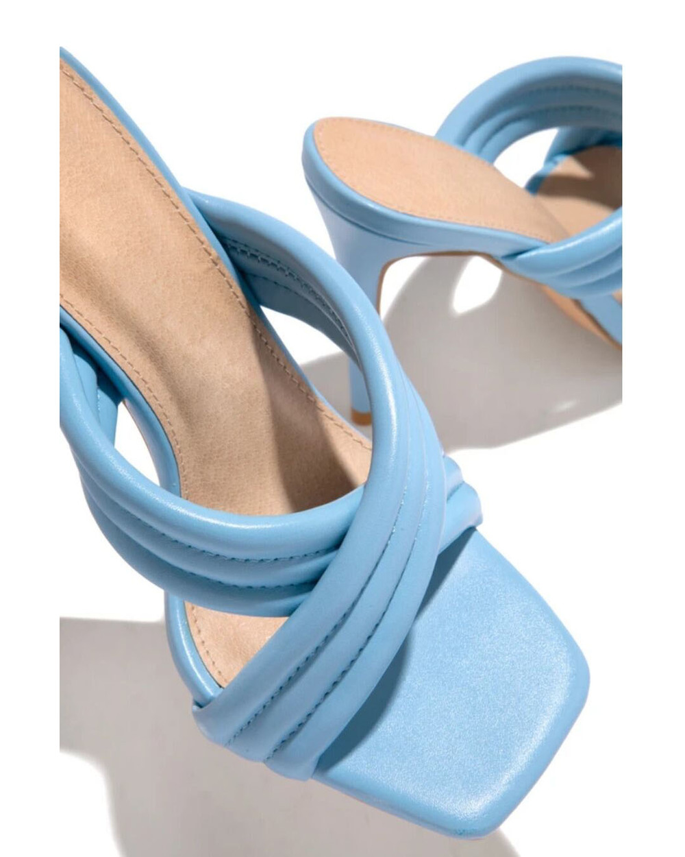 Ladies 11CM High Heels Sandals Flip Flops Cross Shoes front-5