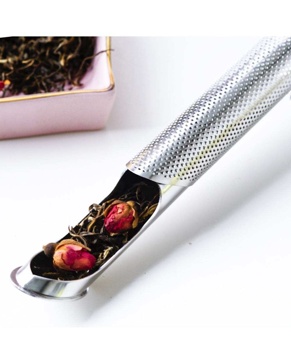 Tea Diffuser Strainer Stainless Steel Infuser Pipe Filter front-1