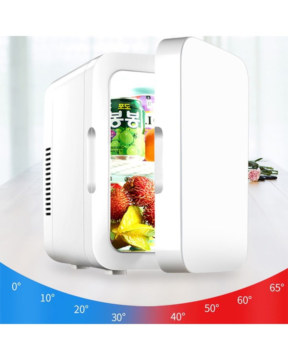 Mini Refrigerator 6L Portable Electric Fridge Silent Cooler Warmer Compact Refrigerators For Home Car Kitchen Picnic Ca front-0