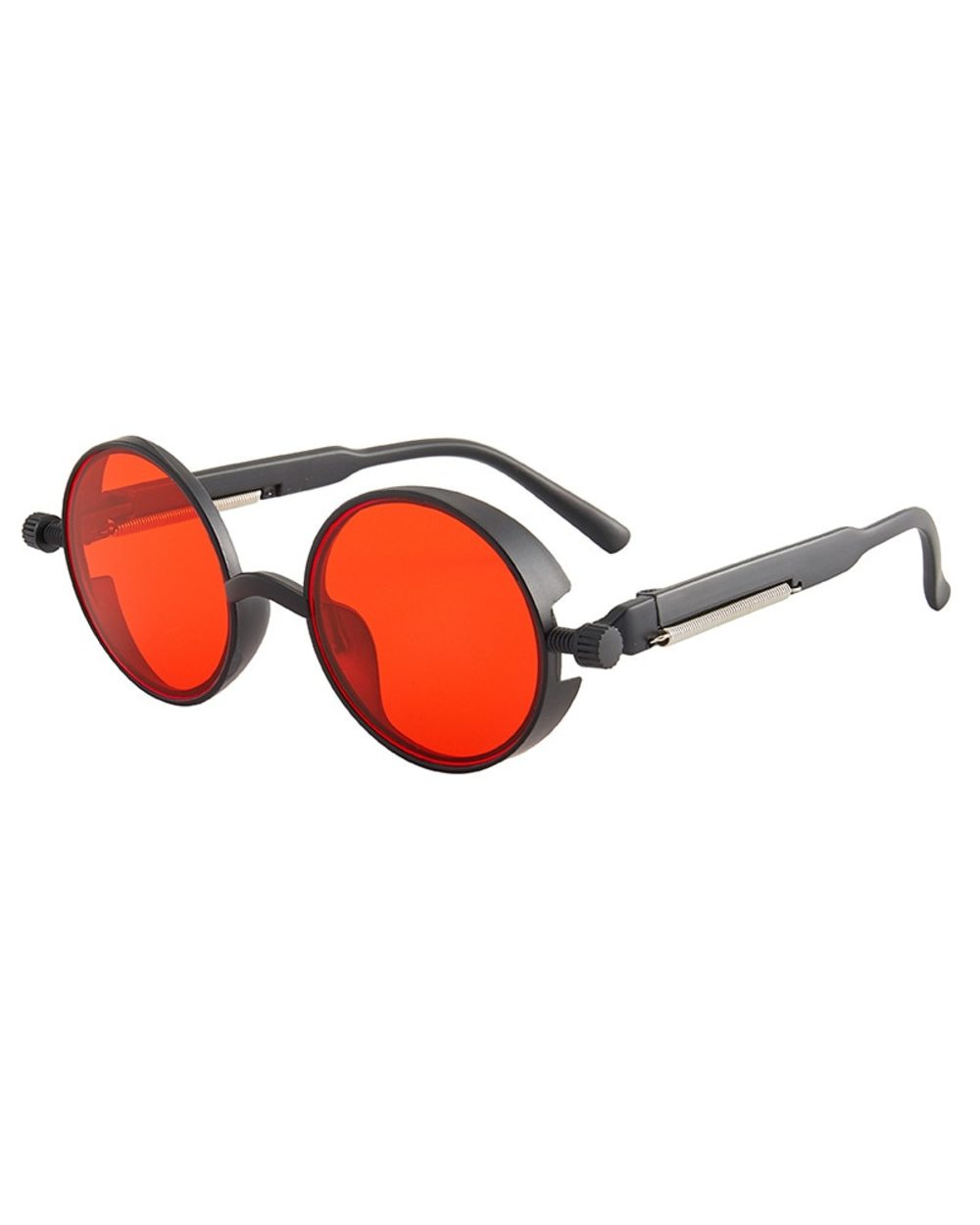 Classic Gothic Steampunk Sunglasses Luxury Brand Designer High Quality Men And Women Retro Round Pc Frame Sunglasses front-4