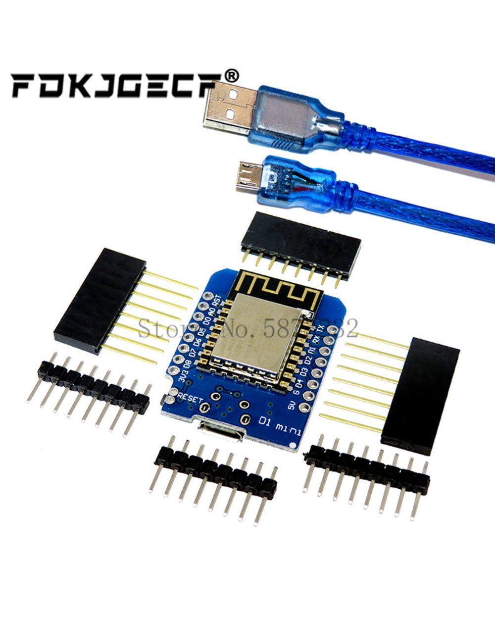Esp8266 Esp-12 Esp-12F Wemos D1 Mini Module Wemos D1 Mini Wifi Development Board Micro Usb 3.3V Based On Esp-8266Ex 11 front-0