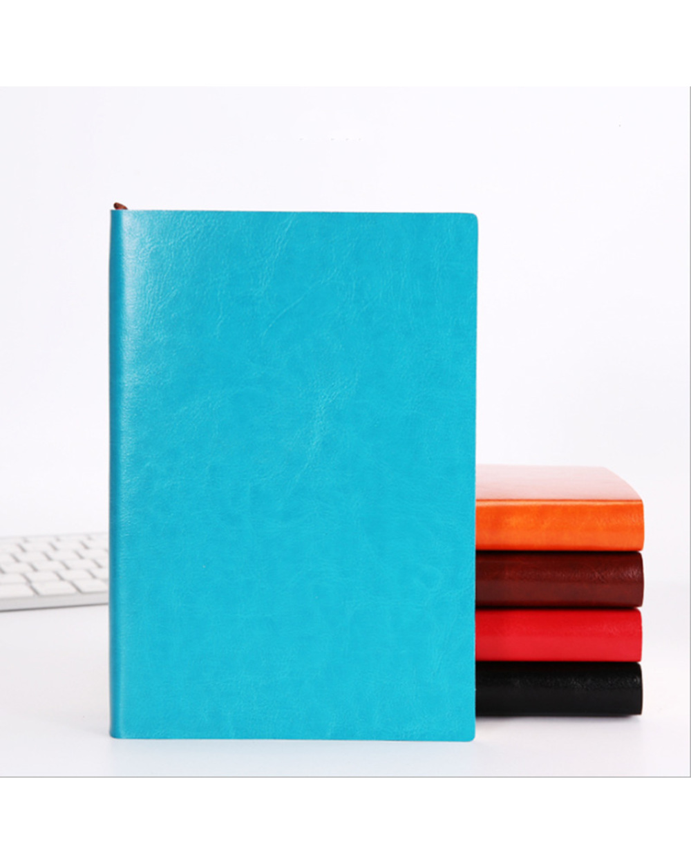 A5 A6 B5 Three Sizes 4 Styles 5 Colors Large Business Diary Leather Soft Copy Notebook Increase Thick Notebook front-2