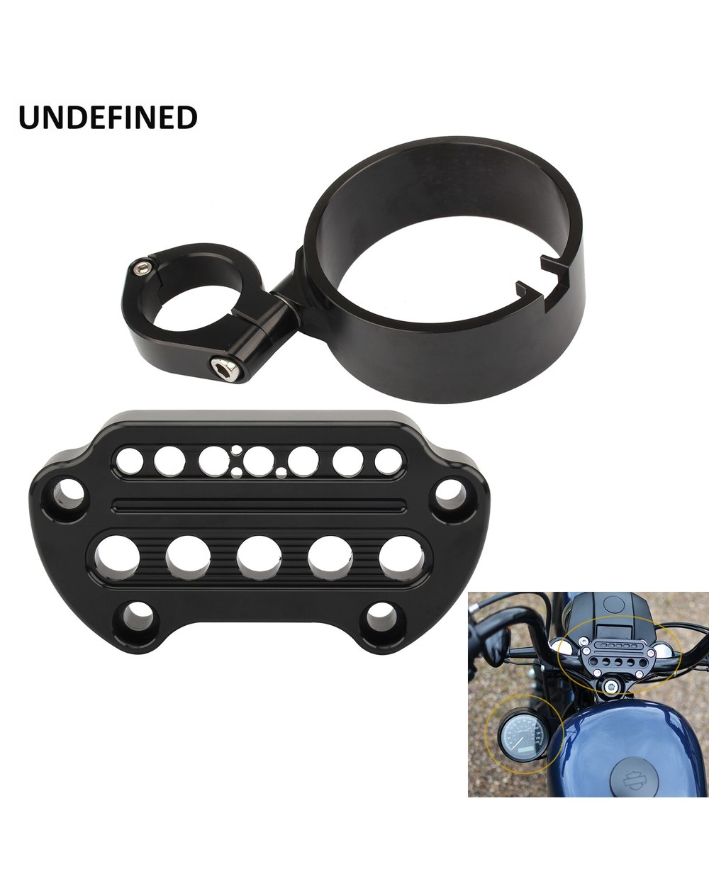 Motorcycle Speedometer Bracket Housing Side Mount Relocation Cover W