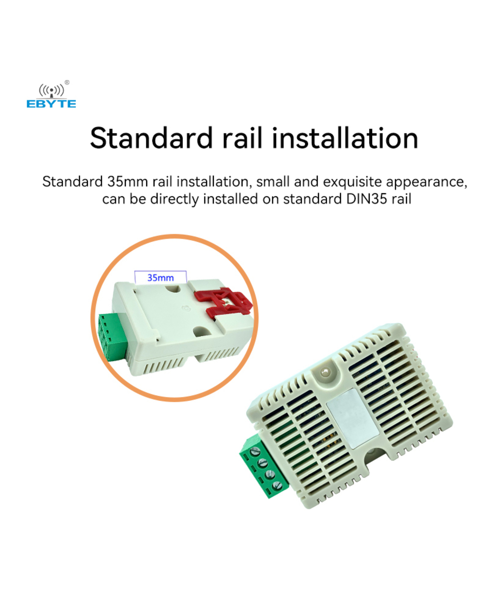 Temperature And Humidity Transmitter Ebyte Sm-Ht-N01-8 Low Power Consumption Waterproof High Precision Rs485 Interface front-2