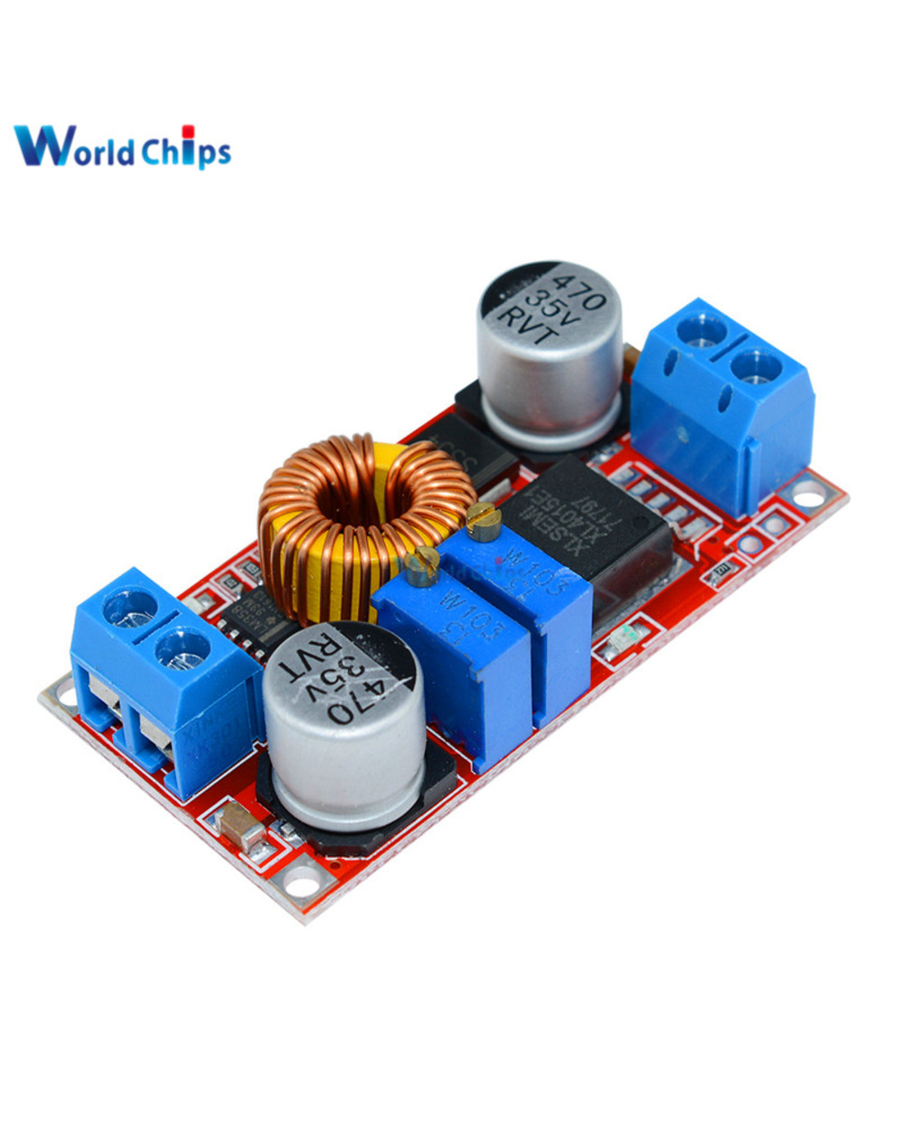 5A Max Step-Down Buck Charging Board Xl4015 Adj Lithium Battery Charger Converter Module Dc-Dc 0.8-30V To 5-32V 5A Step front-2