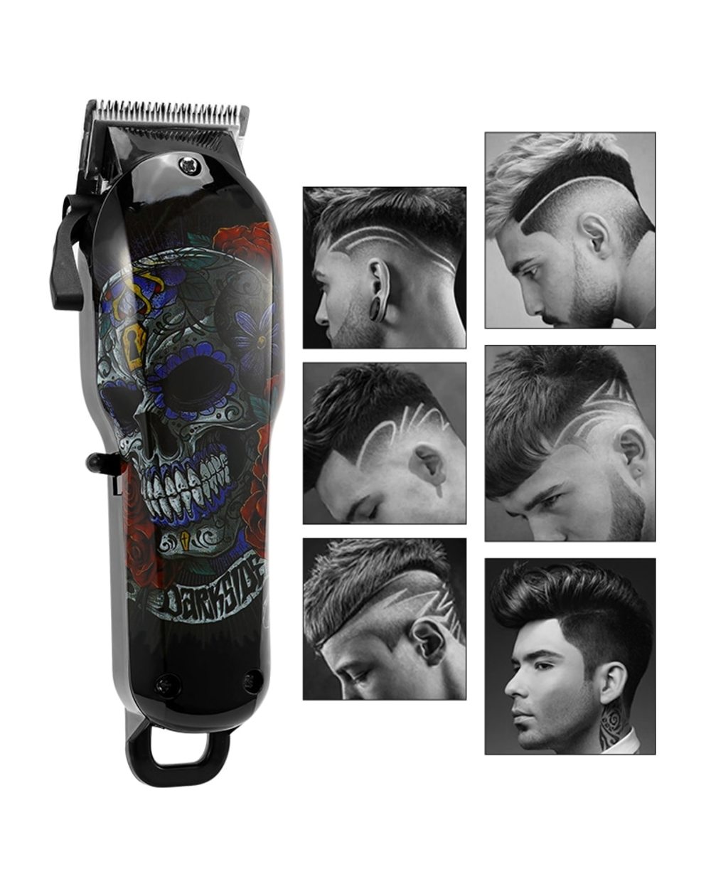 Wireless Salon Hair Clipper Professional Hair Trimmer Men Electric Powerful Motor Barber Hair Cutting Machine Lithium B front-0