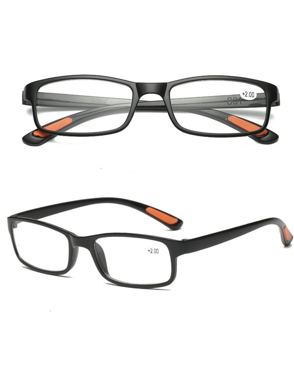 Tr90 Ultralight Women Men Reading Glasses Retro Clear Lens Presbyopic Glasses Female Male Reader Eyewear +1.5 2.0 3.0 4 front-1