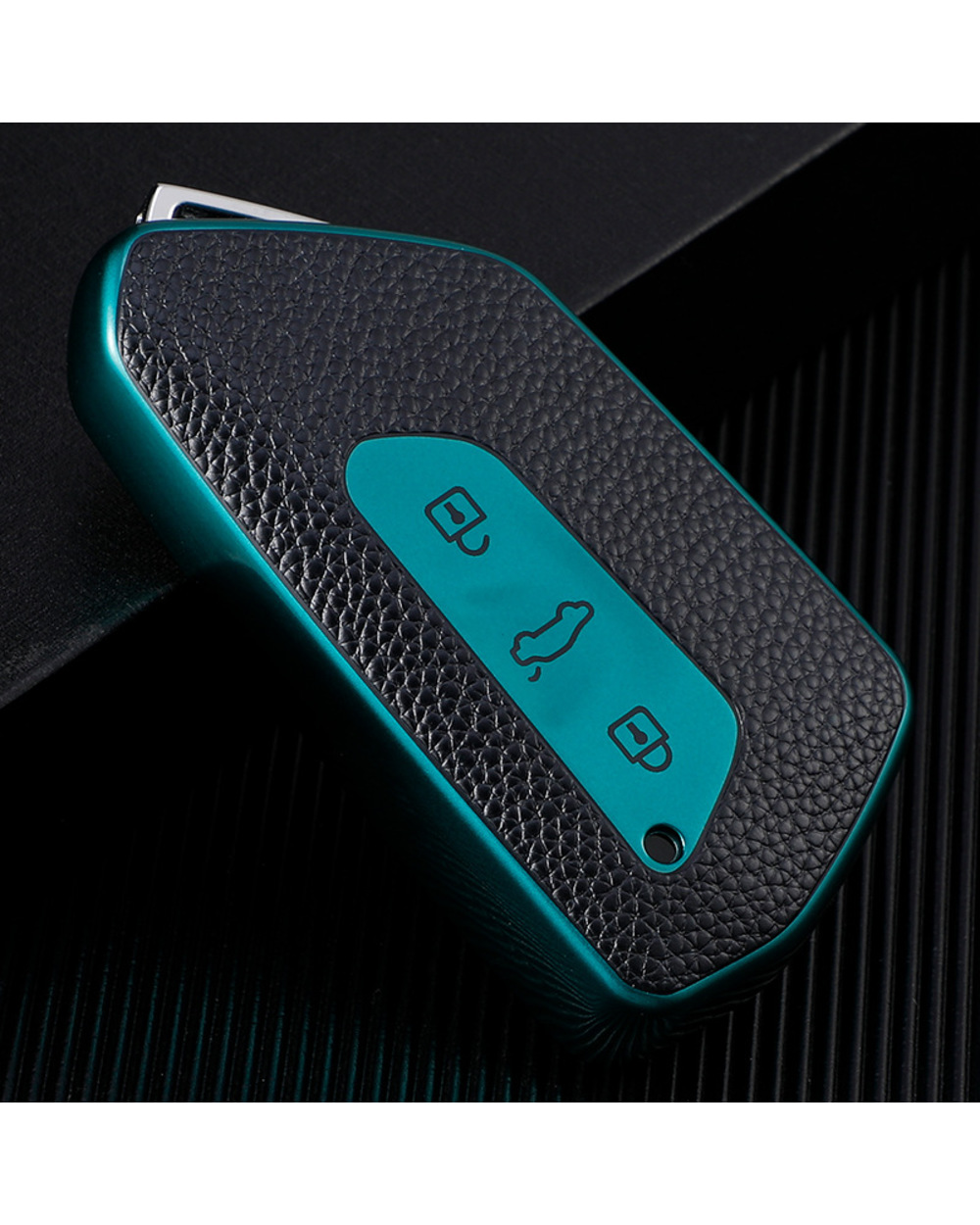 Leather Style Tpu Car Remote Key Case Cover For Volkswagen Vw Golf 8 Mk8 For Skoda Octavia Key Protector Shell Bag Accr front-2