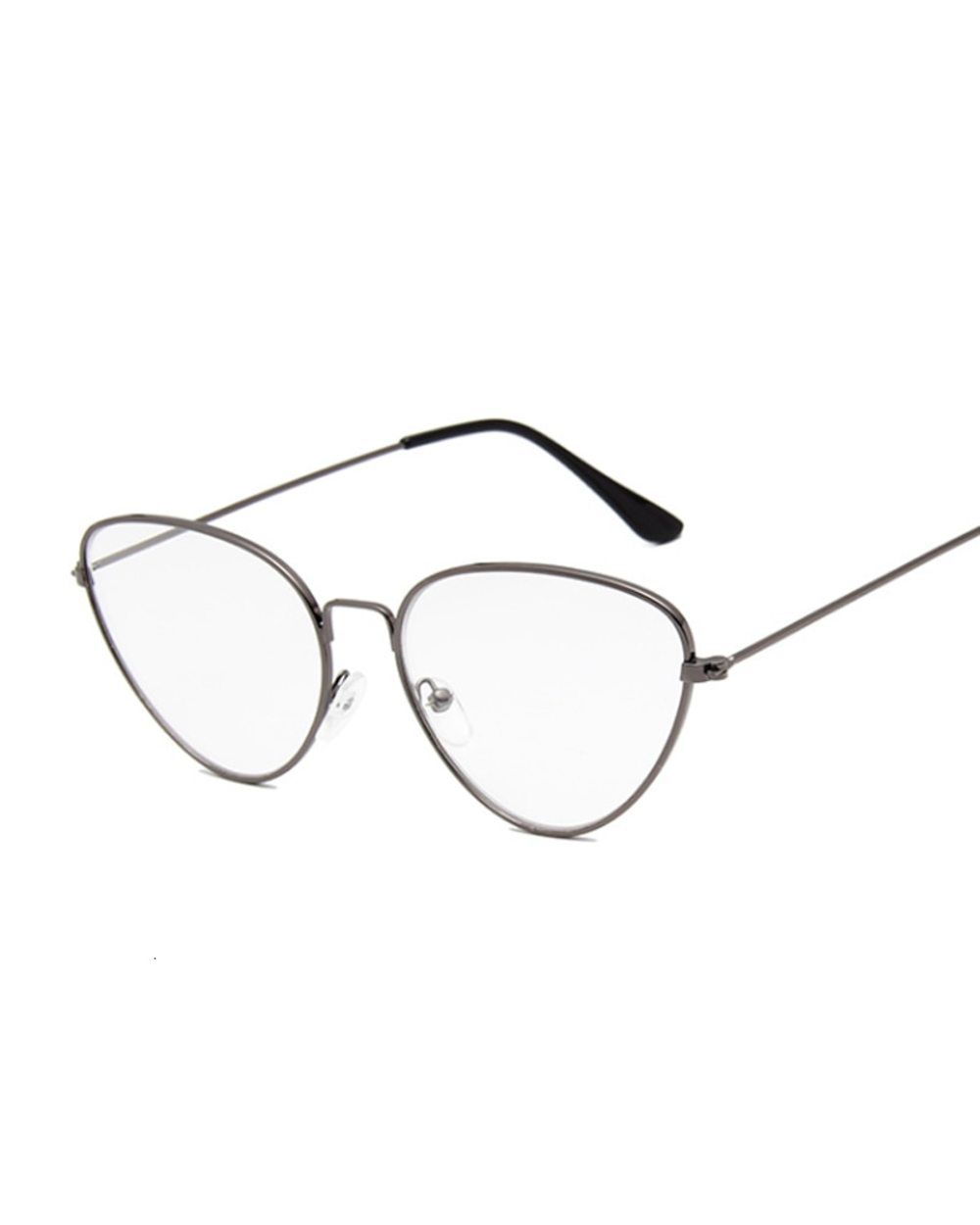2020 New Cat Eye Glasses Frame Women Brand Designer Cateye Optical Eyeglasses Ladies Fashion Retro Clear Glasses front-3