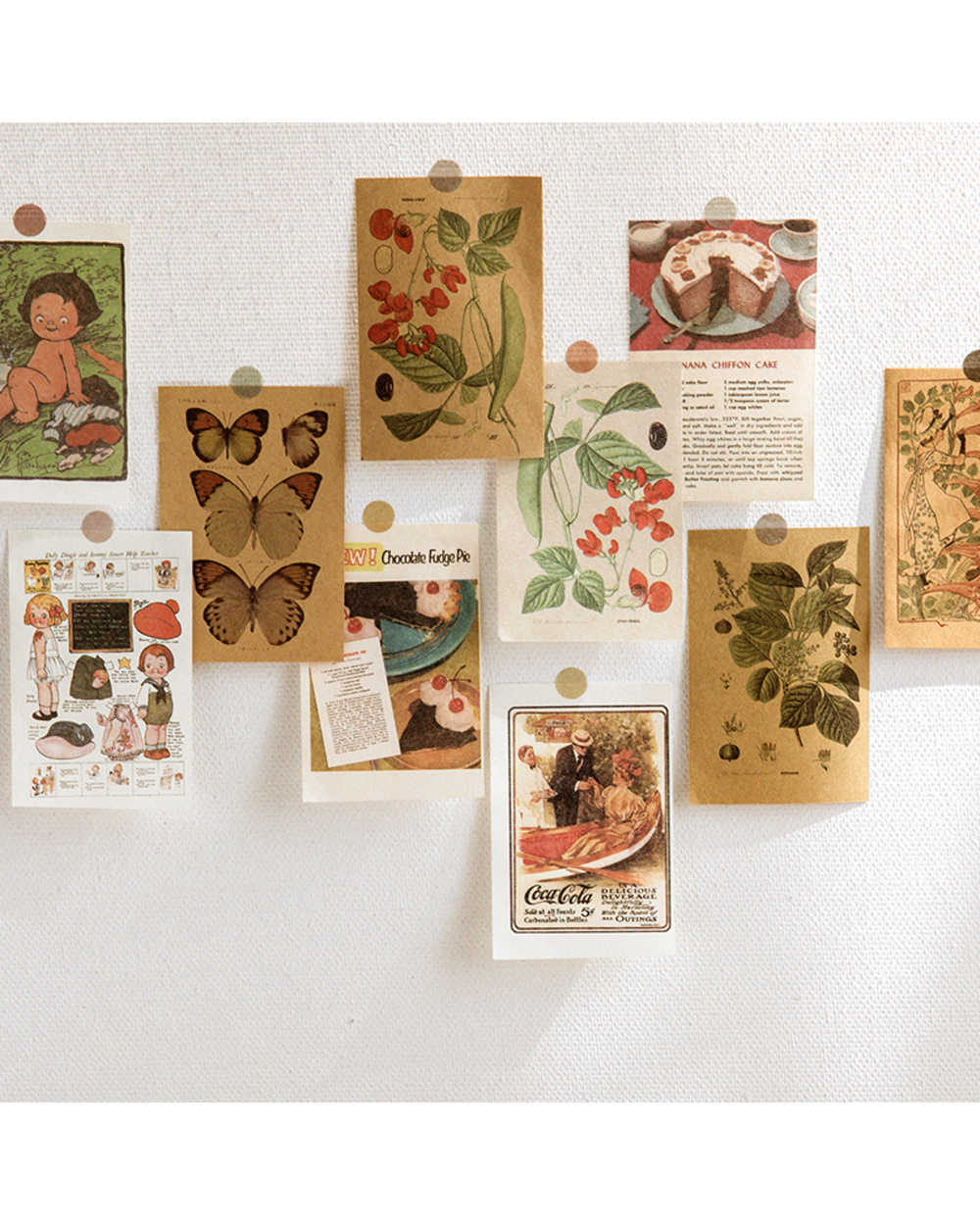 80Pcs Scrapbooking Material Paper Butterfly Plant Fairy Tale Story Labels Decorative Collage Diary Album Craft Supplies front-4