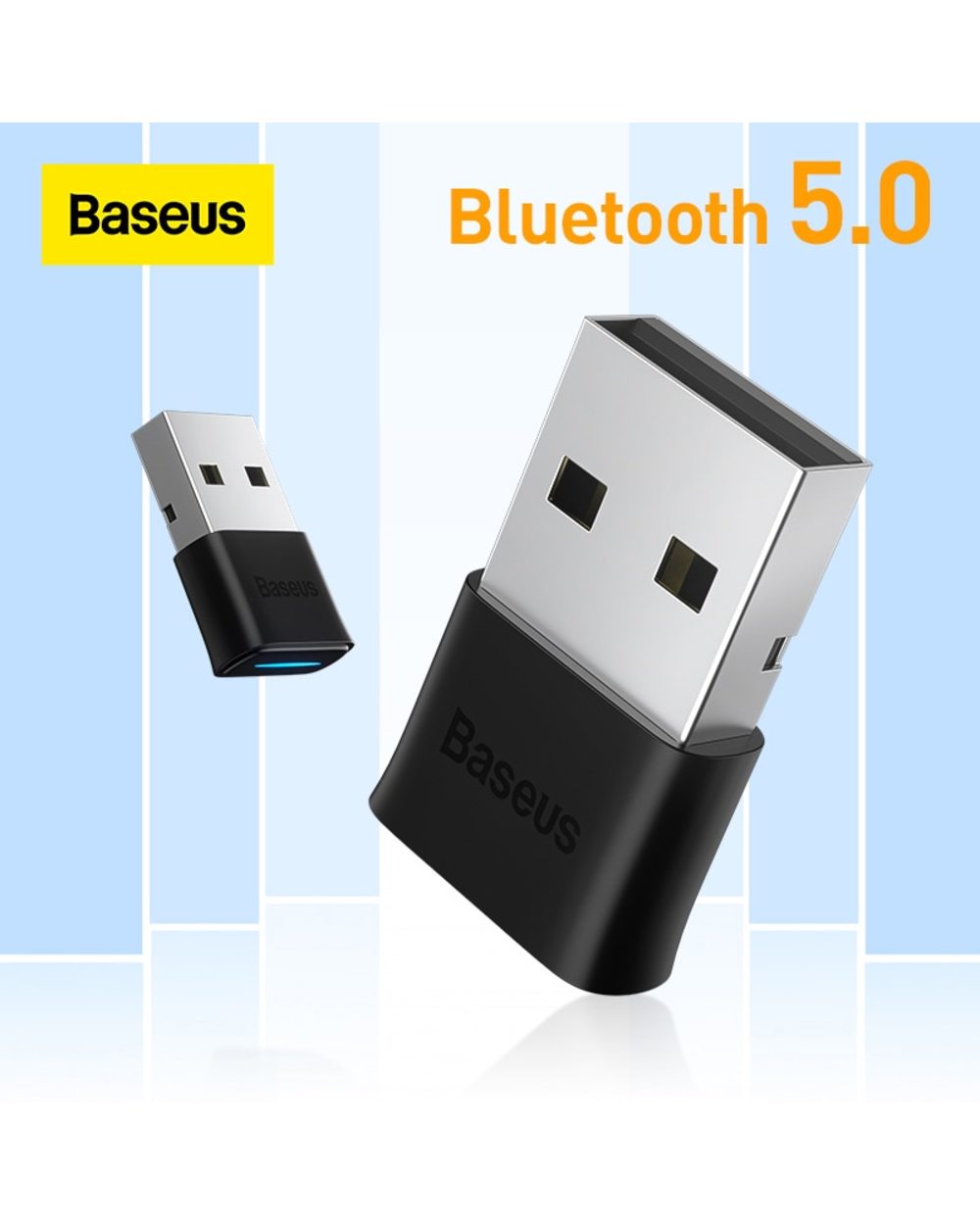 Baseus USB Bluetooth Adapter Dongle 5.0 Receiver Transmitter for PC