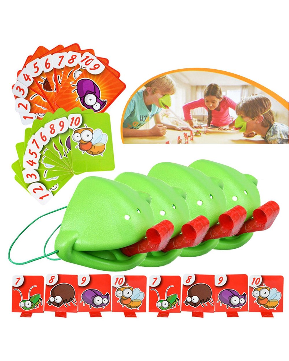 Frog Tic-Tac Tongue Family Party Toy front-0