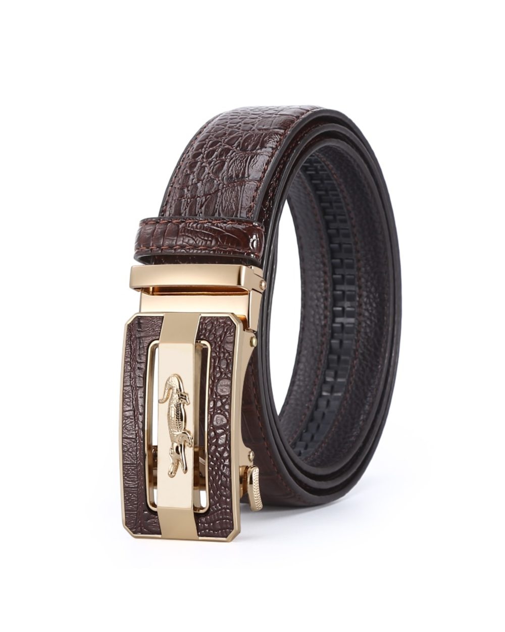 Men Belts Automatic Buckle Belt Genune Leather High Quality Belts Leather Strap Casual Buises For Jeans front-0