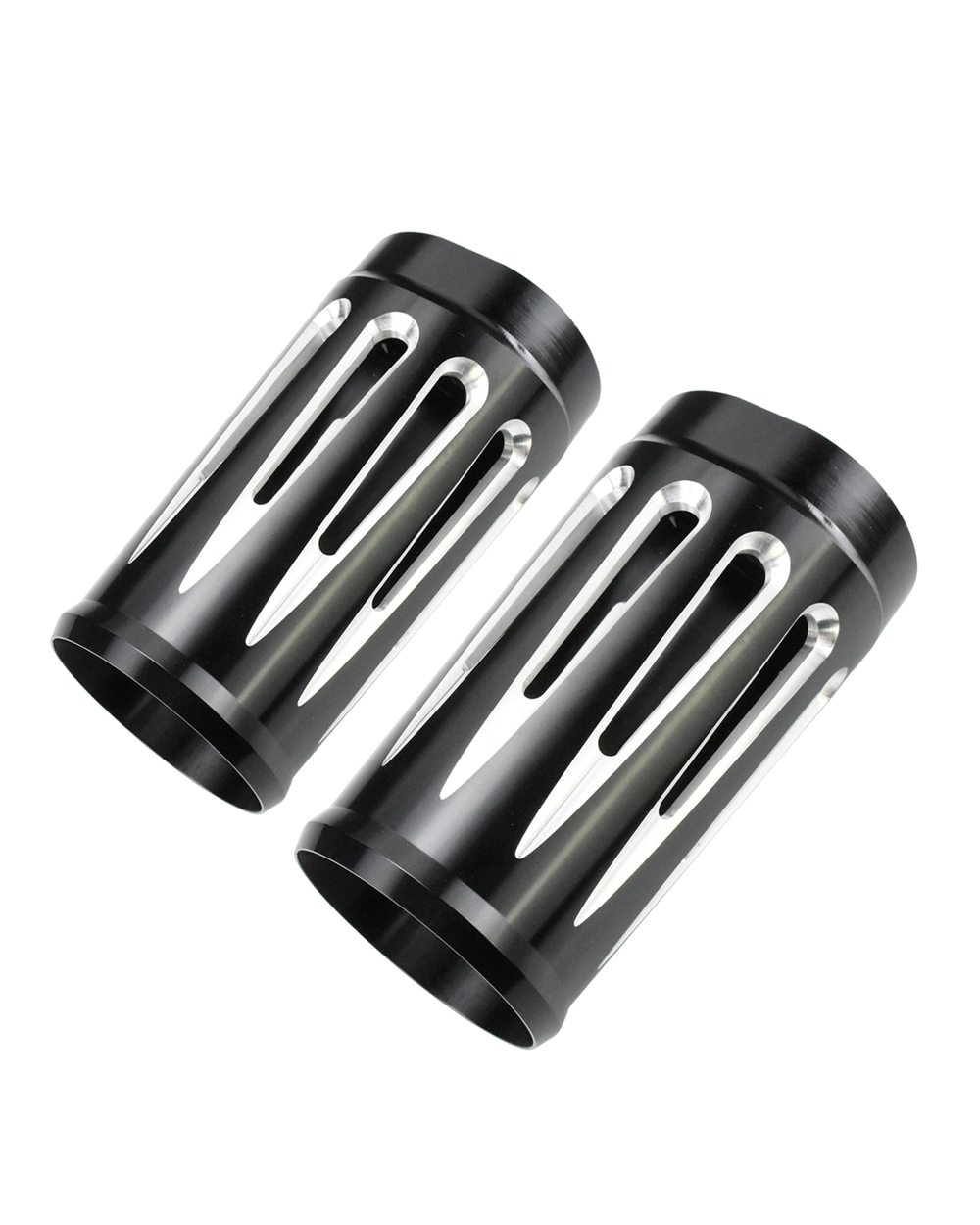 Motorcycle Front Fork Boot Slider Covers Black For Harley Touring Road King Electra Street Glide 1980-2012 2013 front-5