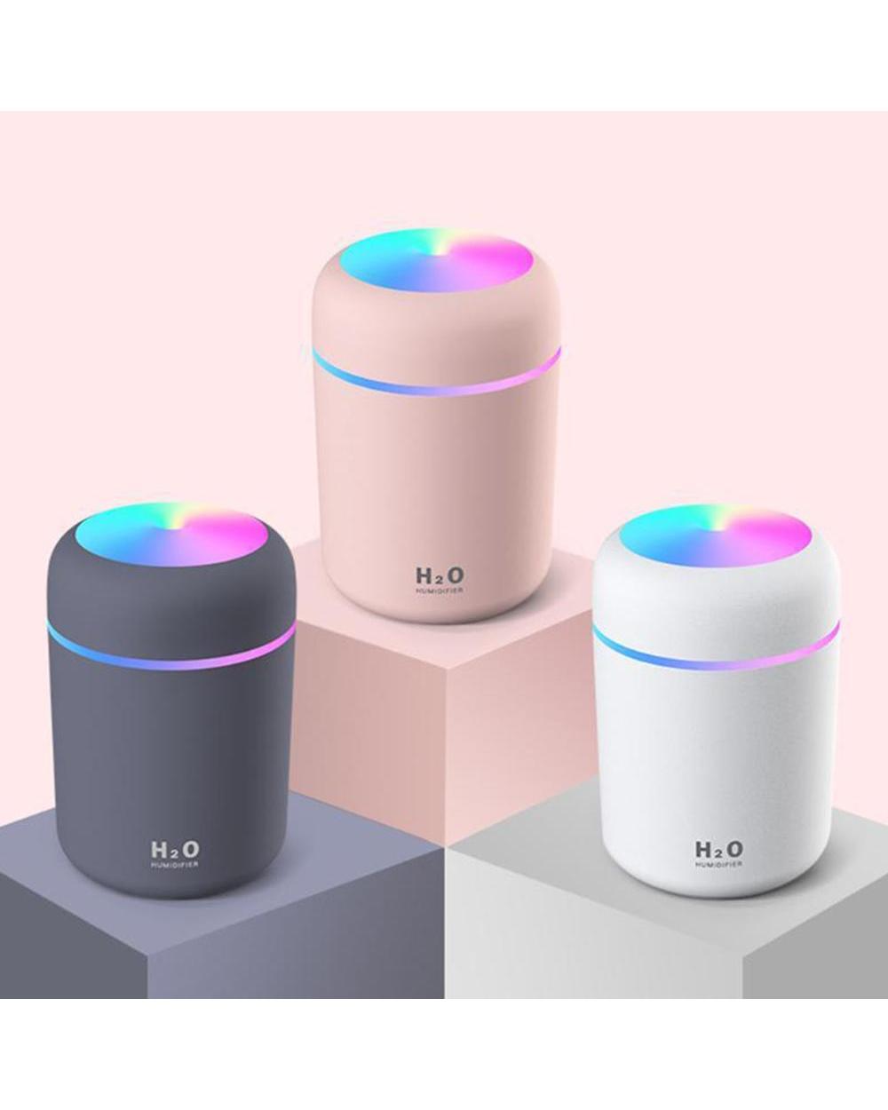 300Ml Usb Air Humidifier Mini Ultrasonic Humidifier Aroma Essential Oil Diffuser 7 Colors Night Light Purifier Home Mis front-0