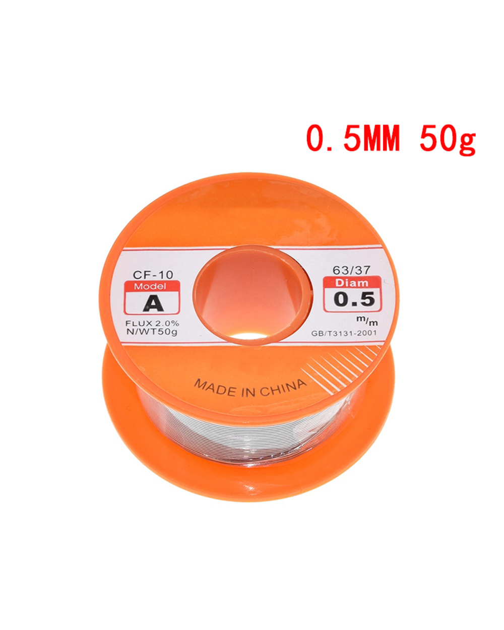 0.5/0.6/0.8/1Mm 63/37 Flux 2.0% 45Ft Tin Lead Tin Wire Melt Rosin Core Solder Soldering Wire Roll For Diy front-1