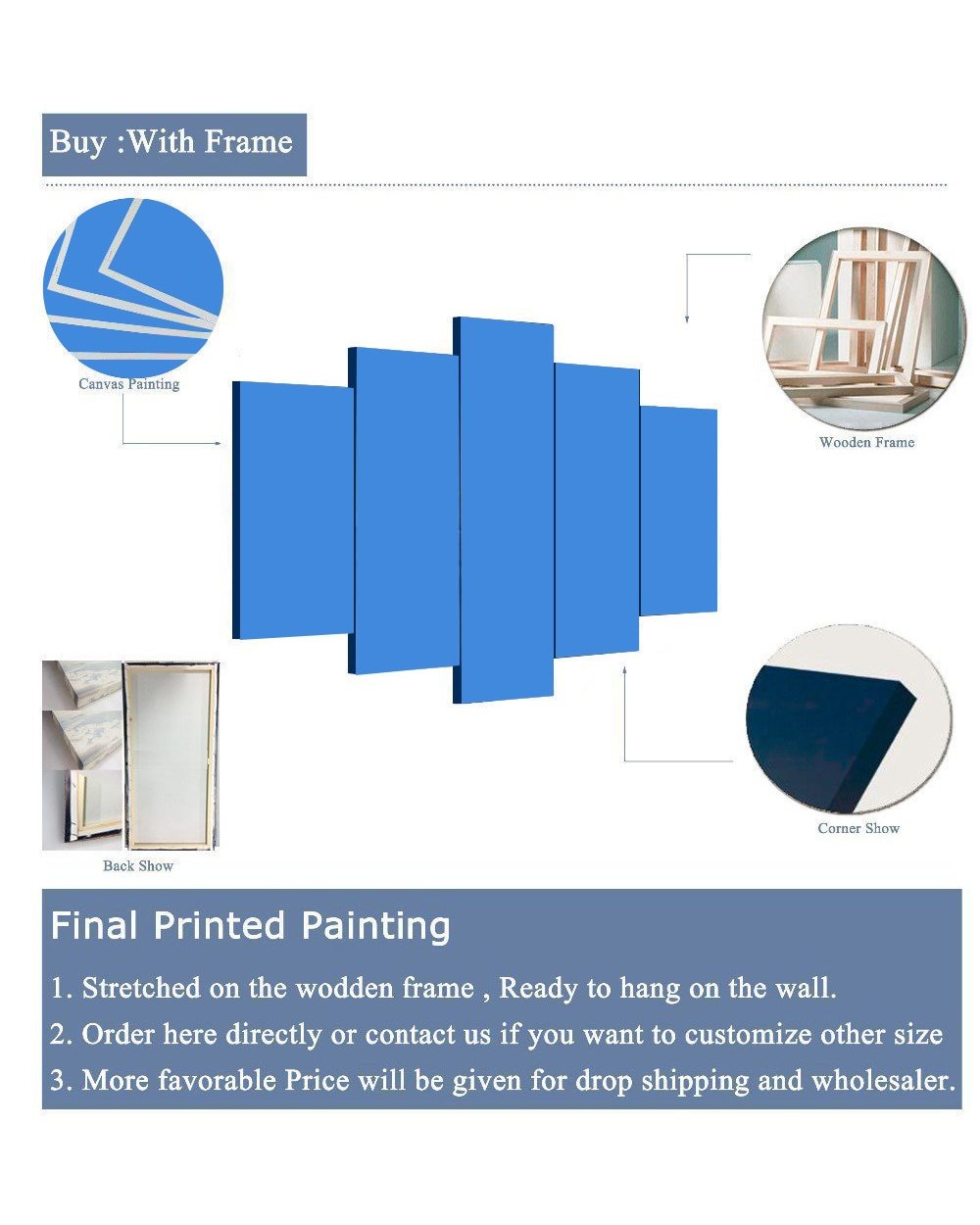 Japan Anime Manga Figure Posters Vampire Killer Picture Print Anime 5 Panel Canvas Art Wall Decor front-4