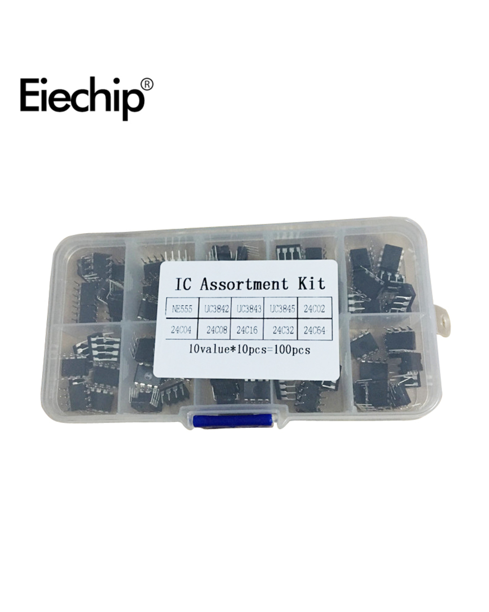 50Pcs 100Pcs Integrated Circuit Diy Electronic Kit Adopts Dip Ic Ne555 Uc3842 24C08 And Optocoupler 4N25 4N35 Moc3021 M front-2
