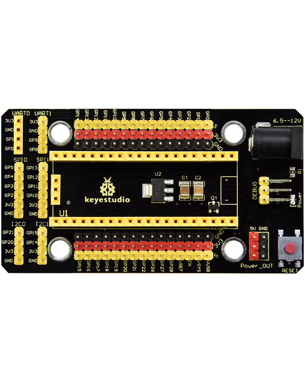 Keyestudio Raspberry Pi Pico Io Shield Expansion Board For Raspberry Pi Pico Development Board Diy Kit Electronic Pro front-0