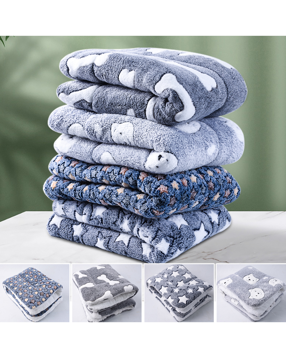 Pet Blanket Dog reusable Cat Mat Soft Pet Bed Accessories Keep Warm In Winter Pet Sleeping Mat For Sofa Warmer Pet front-0