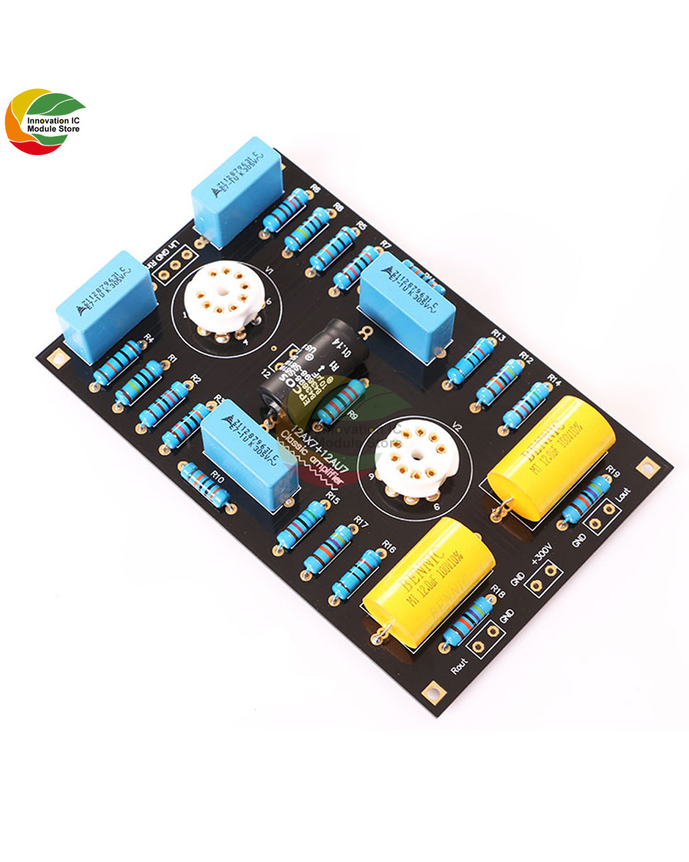 12Ax7/12Au7 Tube Preamp Amplifier Board Pcb 2.0 Channel Tube Bile Preamplifier Diy Kit For Speaker front-4