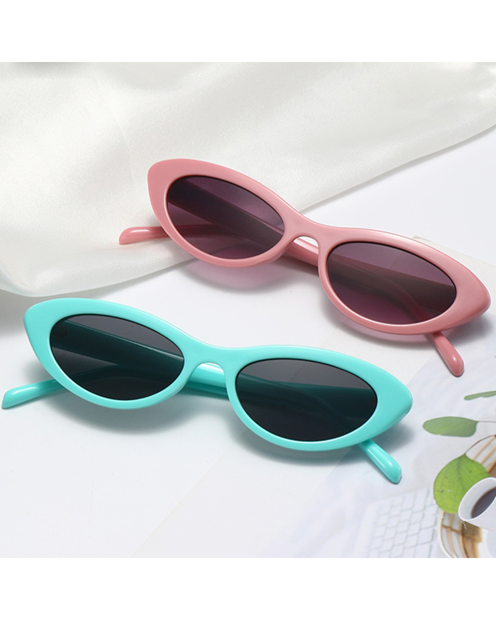 Leonlion 2021 Retro Cat Eye Sunglasses Women Luxury Brand Designer Eyewear Women/Men Oval Pink Glasses Women Gafas De S front-2