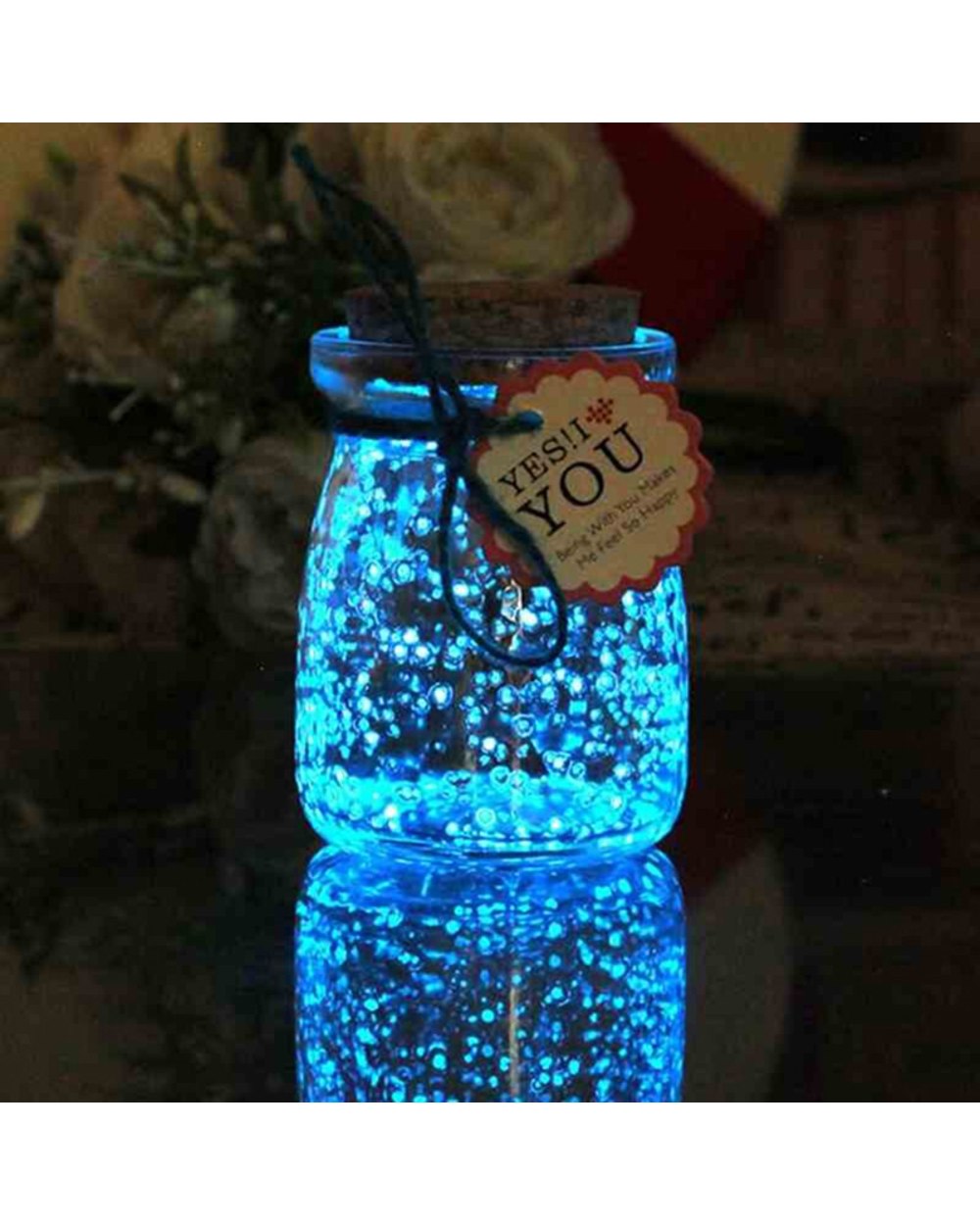 Party DIY Fluorescent Super luminous Particles Glow Pigment Bright Gravel Noctilucent Sand Glowing in the Dark Sand Powd front-3